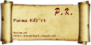 Parma Kürt névjegykártya